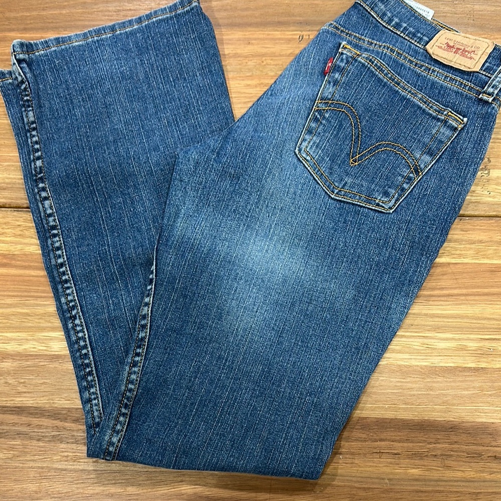 Levi's Women's 5 Short Boot Cut Jeans - Blue